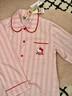 野獸派家居（tbh）三麗鷗Hello Kitty天絲棉家居服套裝四季可外穿條紋睡衣 長款 XS 曬單實拍圖