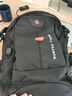 瑞士軍刀（SWISSGEAR）雙肩包男士背包韓版中學(xué)生書(shū)包旅行包休閑商務(wù)電腦包 黑色 小號 曬單實(shí)拍圖