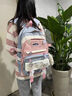 回力高顏值書(shū)包女初中高中生雙肩包簡(jiǎn)約可愛(ài)大容量休閑旅行電腦背包女 白色 曬單實(shí)拍圖