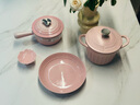 酷彩（Le Creuset）琺瑯鍋鑄鐵16cm鐵柄醬汁鍋奶鍋燜蒸燉煮通用煲湯鍋多功能輔食鍋 【1-2口之家】貝殼粉 16cm 曬單實(shí)拍圖