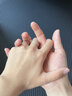 ALLOVE星河純銀情侶戒指男女款求婚對戒七夕情人節禮物送女友老婆生日 曬單實(shí)拍圖