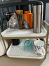 喻品廚房置物架瀝水杯架收納置物架客廳玻璃茶杯瀝水托盤ZW107雙層 曬單實(shí)拍圖