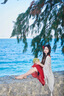 爾山集民族風(fēng)披肩女2025新款夏季旅行拍照外搭森系鏤空針織披風(fēng)斗篷外套 米色【120*110cm】 曬單實(shí)拍圖