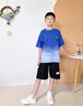 FIDQIOG國際品牌男童夏季套裝2025新款兒童短袖夏裝運(yùn)動(dòng)中大童衣服網(wǎng)紅帥氣童裝潮 克萊因藍(lán)色 140 cm 曬單實(shí)拍圖