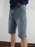 增致牛仔（zengzhi）2025夏季薄款牛仔短褲男時(shí)尚百搭休閑中褲寬松直筒五分褲子男褲 曬單實(shí)拍圖