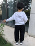 小豬班納男童褲子春秋款2025新款兒童寬松分割運(yùn)動褲中大童帥氣衛(wèi)褲童裝 【耐磨分割褲】黑色/K黑熊貓英文 120 【推薦37-45斤】 曬單實(shí)拍圖