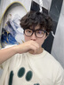 施洛華白鹿同款近視眼鏡女超輕大框黑框素顏方框眼鏡架男學(xué)生配鏡SF753 款式二：SF703晚空黑C16 【僅鏡框】 曬單實(shí)拍圖