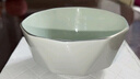 康琴（KANGQIN） ins北歐金邊鉆石碗套裝創(chuàng)意日式純色家用陶瓷飯碗湯碗大碗泡面碗 【描金】影青鉆石大湯煲1個裝 曬單實(shí)拍圖
