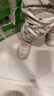 基諾浦（ginoble）嬰兒學(xué)步鞋8-18個(gè)月25年春季男女寶童鞋春秋款GB2391棉白/杏仁粉 曬單實(shí)拍圖