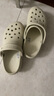 crocs卡駱馳厚底云朵洞洞鞋戶外|206750 骨白色-2Y2 36/37(230mm)  曬單實拍圖