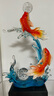 赟婭中式風(fēng)生水起年年有余招財(cái)魚擺件客廳電視柜高檔錦鯉裝飾喬遷禮物 雙魚戲水-紅錦鯉+底座 曬單實(shí)拍圖