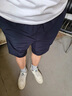 啄木鳥(niǎo)短褲男士夏季新款冰絲速干時(shí)尚舒適中褲運動(dòng)休閑百搭寬松五分褲男 深藍色 XL 【體重115-135斤】 曬單實(shí)拍圖