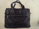 西牧狼新款男包手提包男帆布牛津布男包公文包商務(wù)文件袋男大容量男士斜挎包休閑公務(wù)包會(huì )議企業(yè)定制 黑色-可裝15.6寸筆記本 曬單實(shí)拍圖