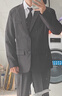 星禾萊DK制服一套休閑西裝男套裝痞帥高校學(xué)生小西服男女班服外套學(xué)院風(fēng) 西服+襯衫+九分西褲+領(lǐng)*帶 L 110-128斤 曬單實(shí)拍圖