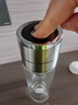 Stanisic德國(guó)品牌一鍵開(kāi)蓋雙層高檔玻璃杯茶水分離水杯子車(chē)載男商務(wù)泡茶杯 紳士黑【茶水分離】速開(kāi)320ML 曬單實(shí)拍圖