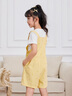 IEFMINI【愛依服童裝】2025夏季新款甜美可愛洋氣女童背帶套褲 黃 160 曬單實拍圖