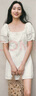 UR【鐘楚曦同款】2025夏季新款女波嬉風(fēng)蕾絲花邊連衣裙UYL750048 本白 L 曬單實(shí)拍圖