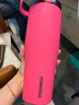 CORKCICLE.保溫杯折疊吸管杯不銹鋼車載大容量高顏值拎拎水杯 玫紅色890ml 曬單實拍圖