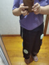 日著原創(chuàng)空氣層繭型九分褲2024冬新小個(gè)子松緊腰寬松休閑燈籠褲女 靜夜黑 M 曬單實(shí)拍圖