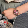 瑞士正品浪琴Longines手表女士全自動機(jī)械表時(shí)尚潮流專用新款女表 鋼帶玫紅 33mm 曬單實(shí)拍圖