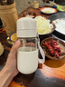 西多米一鍵開(kāi)蓋玻璃杯水杯女士茶水分離杯便攜高顏值學(xué)生耐高溫泡茶杯 曬單實(shí)拍圖