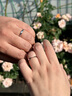 中國黃金（CHINA GOLD）鉑金情侶戒指一對(duì)求結(jié)婚白金對(duì)戒七夕情人節(jié)禮物送女友老婆生日 鉑金莫比烏斯環(huán)情侶戒指 曬單實(shí)拍圖