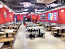 朗贊定制飯店餐廳長(cháng)方形商用桌子甜品店小吃店奶茶餐飲店快餐桌椅組合 原木色60*60*75高 曬單實(shí)拍圖