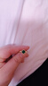 E.DAY胖東來(lái)品質(zhì)祖母綠糖塔綠光森林鍍18/K金仿天l然透輝石綠寶石可調節戒指開(kāi)口可調節 曬單實(shí)拍圖