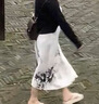 獨束大碼女裝【新中式】水墨風(fēng)印花吊帶裙秋裝新款微胖mm國風(fēng)裙子 墨竹 L 曬單實拍圖