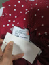 尚都比拉法式連衣裙女夏季方領(lǐng)堆堆袖復(fù)古波點抽褶開叉A字裙 紅底波點 S 曬單實拍圖
