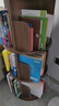 小泥猴實木旋轉書架360度旋轉家用多層落地書房書架加厚17mm [全實木六層]胡桃木色-底盤46cm 曬單實拍圖