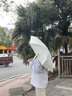 JCZS德國(guó)品牌遮陽(yáng)傘迷你膠囊傘防曬防紫外線(xiàn)雨傘女晴雨兩用超輕小巧口 淺米白-黑膠涂層晴雨兩用送 曬單實(shí)拍圖