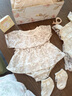 DOMIAMIAKIDS新生的兒見面禮盒嬰兒禮物滿月禮女寶寶衣服套裝送禮用品高檔 花野初寧浣花溪 0-4個(gè)月 均碼 曬單實(shí)拍圖