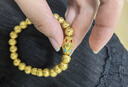 HONEYGOLD 蜜金珠寶黃金吊墜足金古法琺瑯藏文化轉運珠HGG1680工費220元/件 6.83g 蓮花腰鼓 曬單實(shí)拍圖