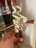 湘公主夏季甜粉波浪發(fā)夾女后腦勺大號盤發(fā)抓夾鯊魚夾發(fā)卡感發(fā)飾頭飾 奶油白-單個【波浪款】 曬單實拍圖