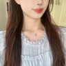Warme Farben新中式仿和田玉鎖骨鏈輕奢小眾高級感生日禮物鎖骨鏈高級感送女友 仿和田玉項鏈 曬單實拍圖