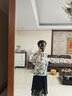 茶·愫【花影蝶夢】puretea茶愫小立領(lǐng)箱型印花中袖襯衫女2025夏新款 石墨黑 M 曬單實拍圖
