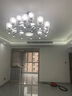 珺蒂北歐客廳吊燈現代簡約燈具套餐防塵餐廳創(chuàng)意網紅臥室自建房燈飾 黑色15頭-配三色led光源 曬單實拍圖