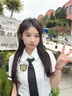SOOKIjk黑色領帶女款襯衫配飾日系學院風懶人高級感領結男生免手打領帶 啞光純黑領帶38*5 曬單實拍圖