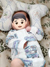 DOMIAMIA新生兒包屁衣寶寶服飾嬰兒哈衣0-6-12個(gè)月衣服 町町巴士-棉氨款 59cm 曬單實(shí)拍圖