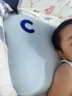 可韻（CORY）兒童枕頭寶寶嬰兒學(xué)生可水洗透氣1-3-6-12歲硅膠枕頭夏季 嬰童藍(lán) 曬單實(shí)拍圖