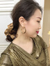 TFY豹紋圈圈耳環(huán)女2025新款爆款高級感氣質(zhì)大氣簡(jiǎn)單大方大圈素圈耳圈 深色豹紋 曬單實(shí)拍圖