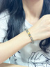 中國黃金CHINA GOLD四葉草綠幽靈手串女士轉(zhuǎn)運珠金手鏈七夕情人節(jié)禮物送女友老婆生日 京速達(dá)-四葉草轉(zhuǎn)運珠綠幽靈手串 曬單實拍圖