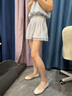 愛步（ECCO）芭蕾舞鞋女 25年新款時尚瑪麗珍方頭低跟淺口單鞋 舞悅234333 冰白色23433301017 （羊皮革） 37 曬單實拍圖