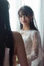 勤記魚尾婚紗新娘主紗高級(jí)魚尾輕婚紗新娘2025新款法式長袖蕾絲高端小 白色 XS 均碼 曬單實(shí)拍圖