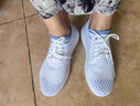 西域駱駝（VANCAMEL）老北京布鞋女夏季網(wǎng)鞋平底鏤空運動休閑鞋透氣網(wǎng)面舒適百搭媽媽鞋 6520黑色 純色單網(wǎng) 38 曬單實拍圖