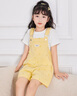 IEFMINI【愛依服童裝】2025夏季新款甜美可愛洋氣女童背帶套褲 黃 160 曬單實拍圖