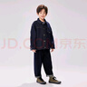 EBAER兒童防褪色牛仔外套2024秋裝男童休閑外套童裝上衣 牛仔藍 140cm  曬單實拍圖