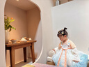 萌乎月小兔·漢服女童連衣裙2025兒童國(guó)風(fēng)襦裙女寶連衣裙春秋藍(lán)色120 曬單實(shí)拍圖