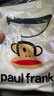 大嘴猴（paul frank）短袖t恤男夏季男士打底衫寬松情侶假兩件短袖男t恤 XL  白色  曬單實拍圖